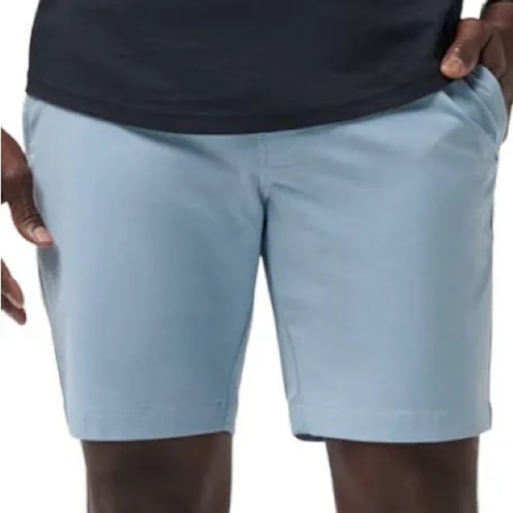 Travis Mathew Sky Blue Flat Front Shorts
